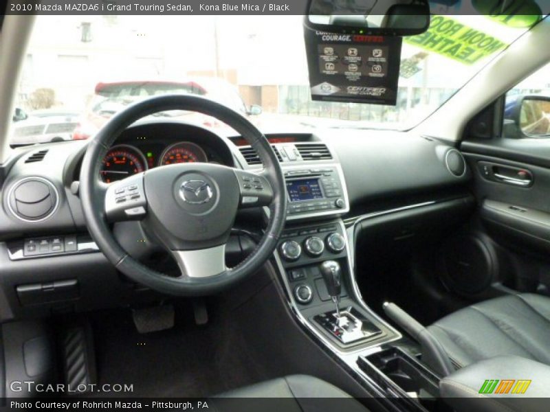Kona Blue Mica / Black 2010 Mazda MAZDA6 i Grand Touring Sedan
