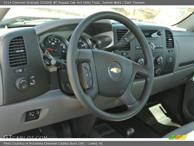 Summit White / Dark Titanium 2014 Chevrolet Silverado 3500HD WT Regular Cab 4x4 Utility Truck