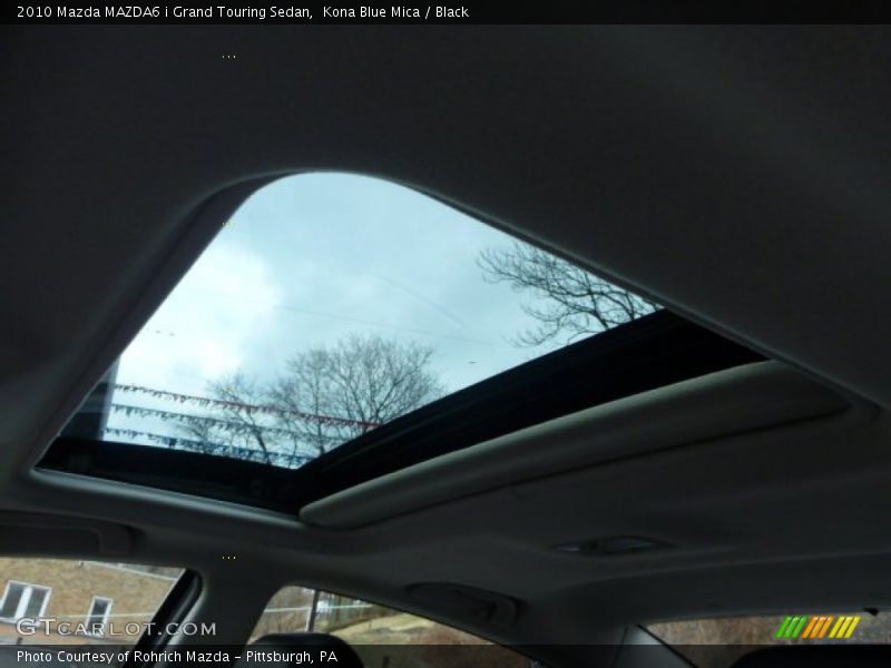 Kona Blue Mica / Black 2010 Mazda MAZDA6 i Grand Touring Sedan