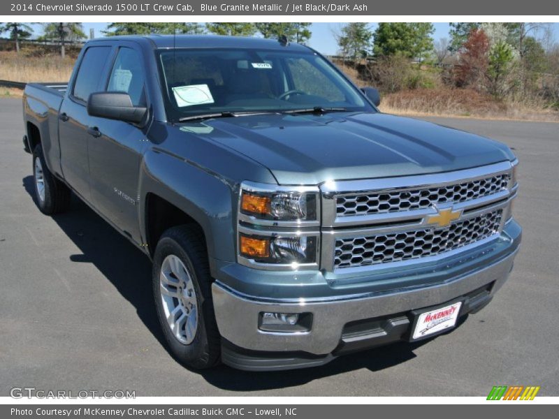 Blue Granite Metallic / Jet Black/Dark Ash 2014 Chevrolet Silverado 1500 LT Crew Cab