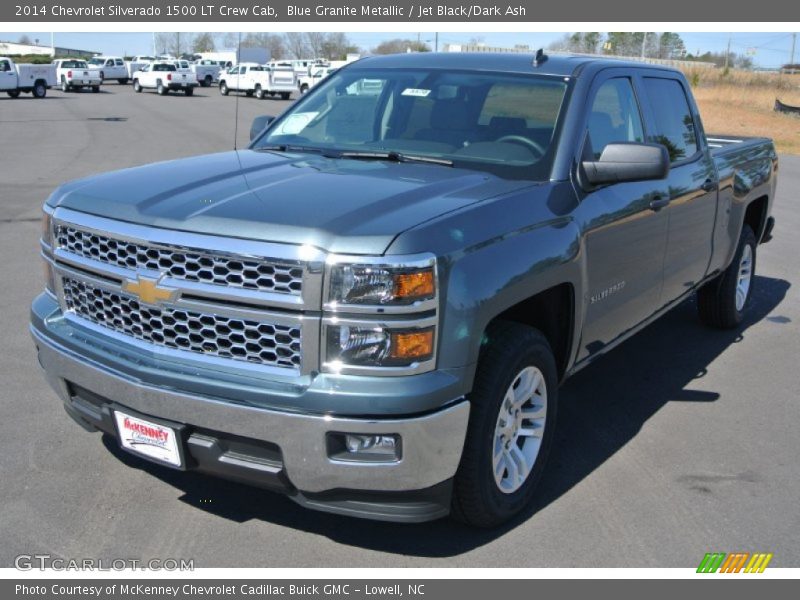 Blue Granite Metallic / Jet Black/Dark Ash 2014 Chevrolet Silverado 1500 LT Crew Cab