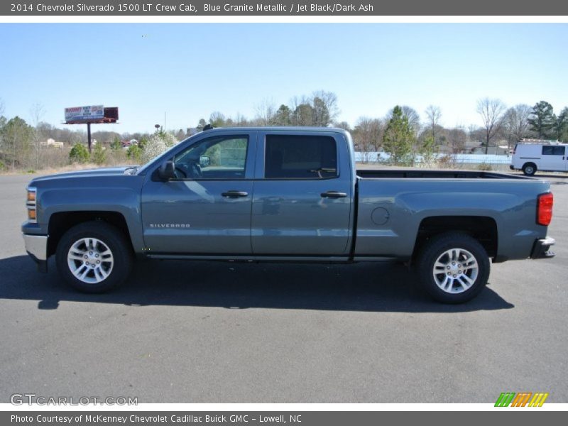 Blue Granite Metallic / Jet Black/Dark Ash 2014 Chevrolet Silverado 1500 LT Crew Cab