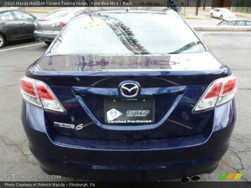 Kona Blue Mica / Black 2010 Mazda MAZDA6 i Grand Touring Sedan