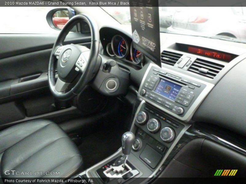 Kona Blue Mica / Black 2010 Mazda MAZDA6 i Grand Touring Sedan
