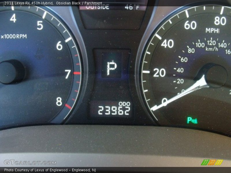Obsidian Black / Parchment 2011 Lexus RX 450h Hybrid
