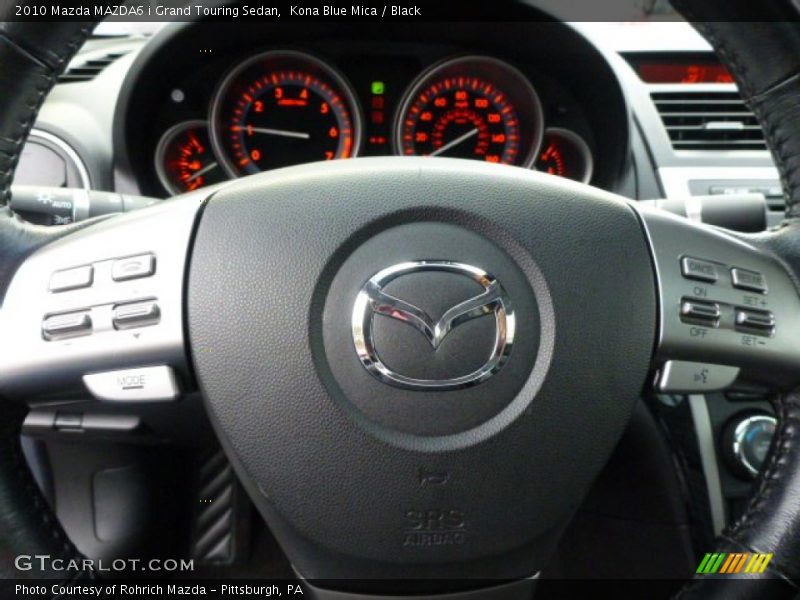 Kona Blue Mica / Black 2010 Mazda MAZDA6 i Grand Touring Sedan