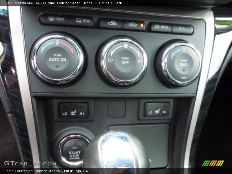 Kona Blue Mica / Black 2010 Mazda MAZDA6 i Grand Touring Sedan