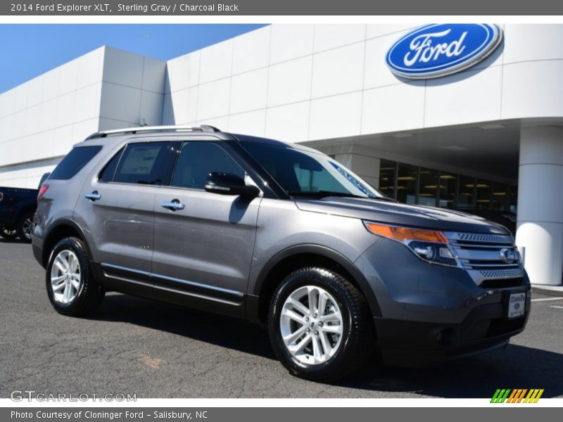 Sterling Gray / Charcoal Black 2014 Ford Explorer XLT