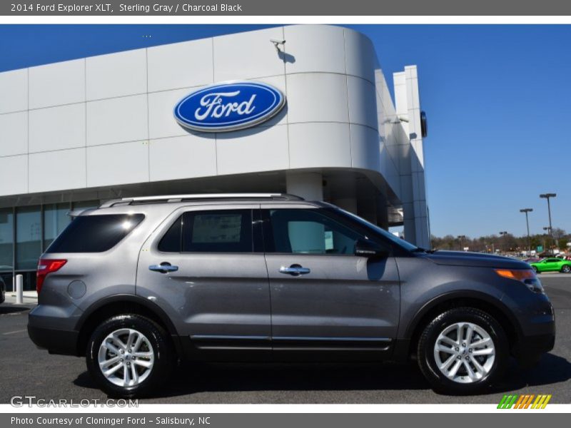 Sterling Gray / Charcoal Black 2014 Ford Explorer XLT
