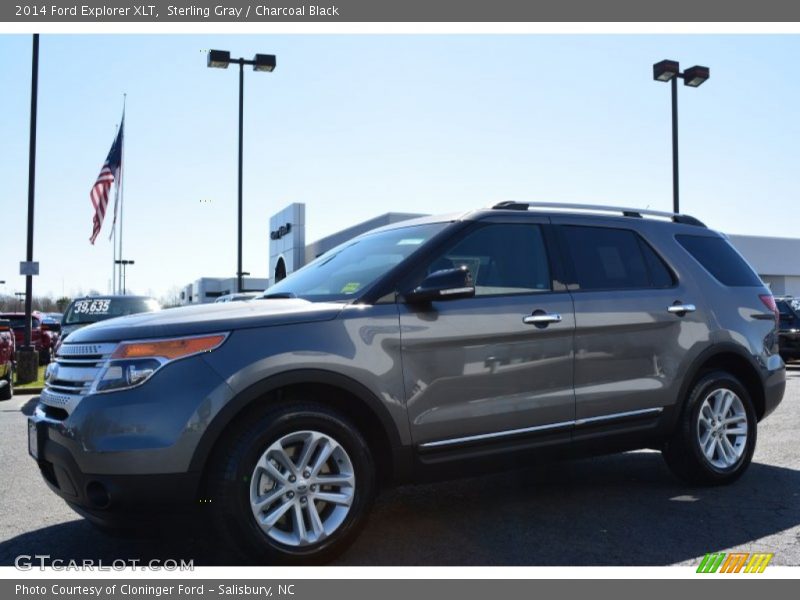 Sterling Gray / Charcoal Black 2014 Ford Explorer XLT