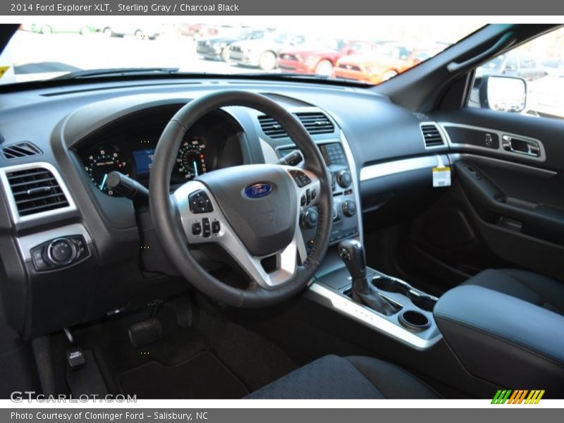 Sterling Gray / Charcoal Black 2014 Ford Explorer XLT