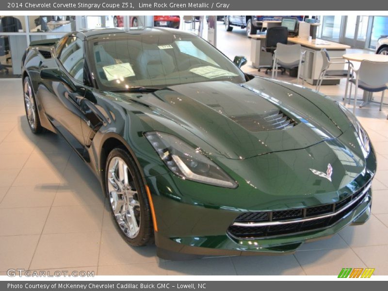 Lime Rock Green Metallic / Gray 2014 Chevrolet Corvette Stingray Coupe Z51