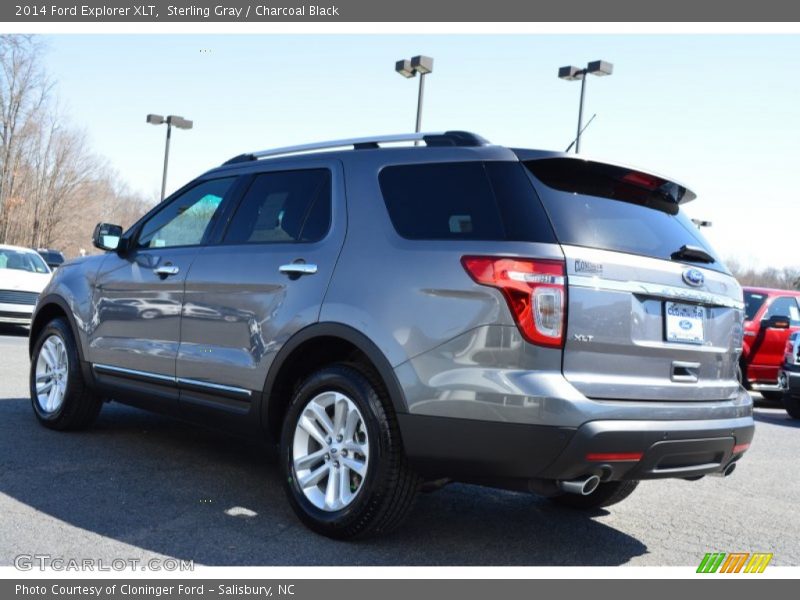 Sterling Gray / Charcoal Black 2014 Ford Explorer XLT
