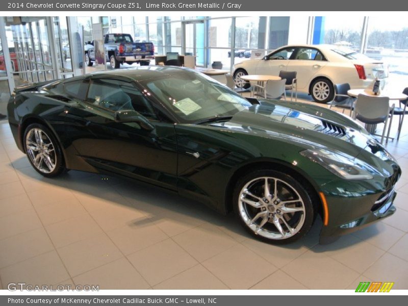  2014 Corvette Stingray Coupe Z51 Lime Rock Green Metallic