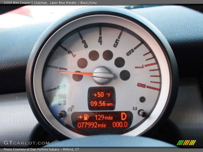 Laser Blue Metallic / Black/Grey 2009 Mini Cooper S Clubman