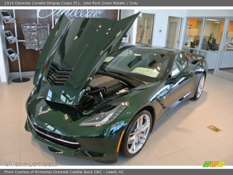 Lime Rock Green Metallic / Gray 2014 Chevrolet Corvette Stingray Coupe Z51