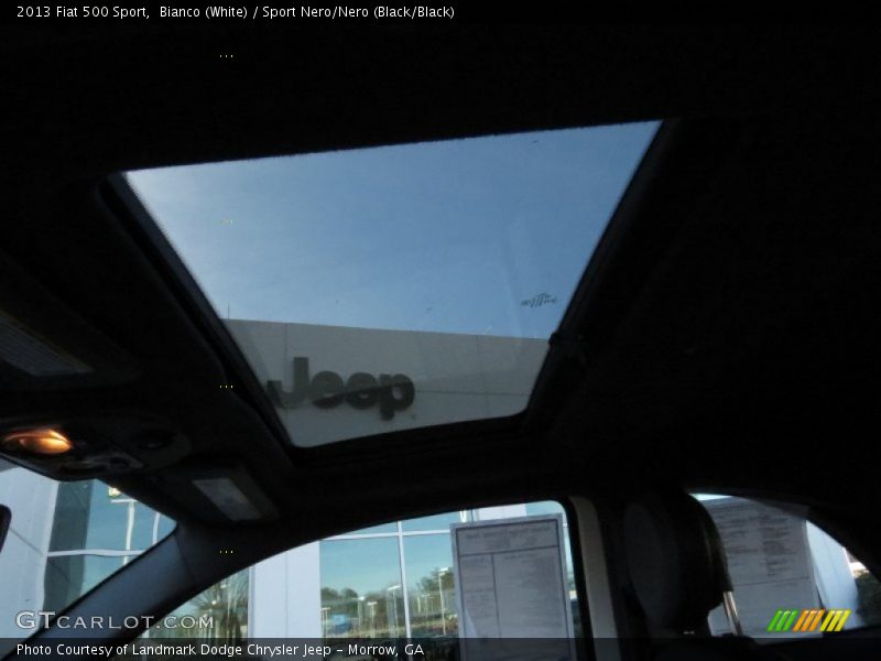 Bianco (White) / Sport Nero/Nero (Black/Black) 2013 Fiat 500 Sport