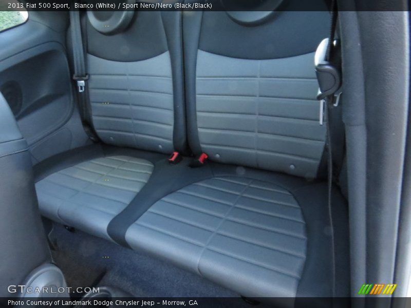 Bianco (White) / Sport Nero/Nero (Black/Black) 2013 Fiat 500 Sport