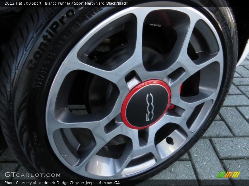 Bianco (White) / Sport Nero/Nero (Black/Black) 2013 Fiat 500 Sport