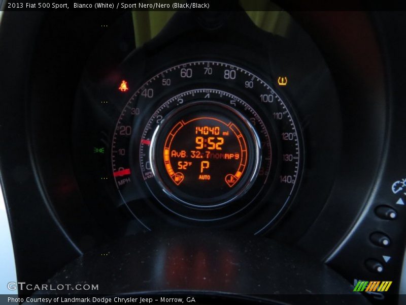 Bianco (White) / Sport Nero/Nero (Black/Black) 2013 Fiat 500 Sport