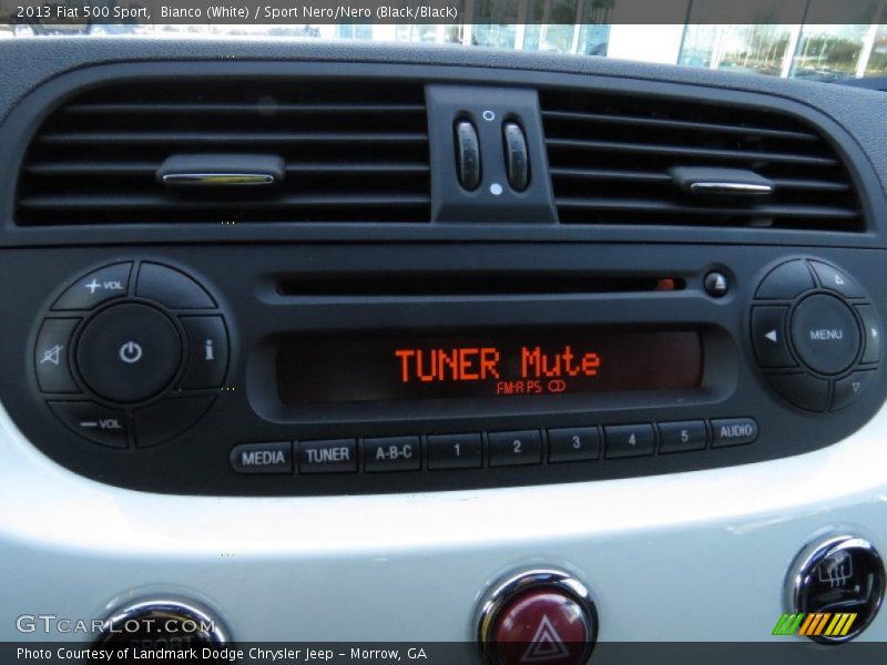 Bianco (White) / Sport Nero/Nero (Black/Black) 2013 Fiat 500 Sport