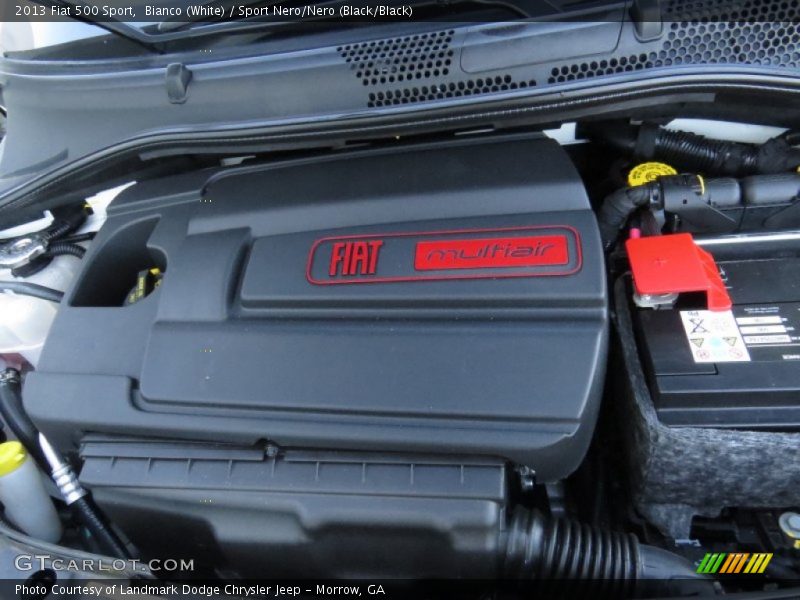 Bianco (White) / Sport Nero/Nero (Black/Black) 2013 Fiat 500 Sport