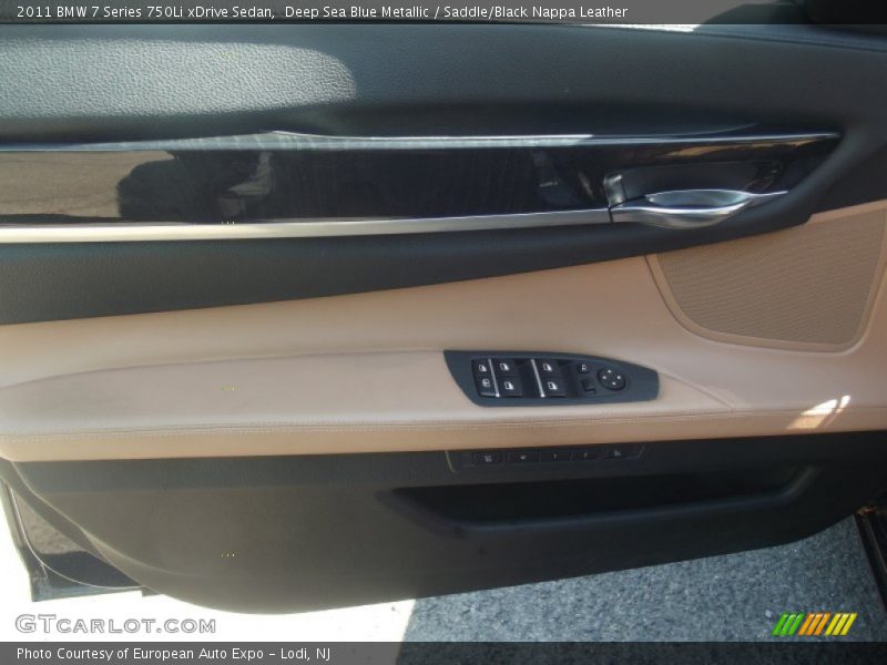 Deep Sea Blue Metallic / Saddle/Black Nappa Leather 2011 BMW 7 Series 750Li xDrive Sedan