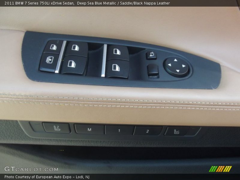 Deep Sea Blue Metallic / Saddle/Black Nappa Leather 2011 BMW 7 Series 750Li xDrive Sedan