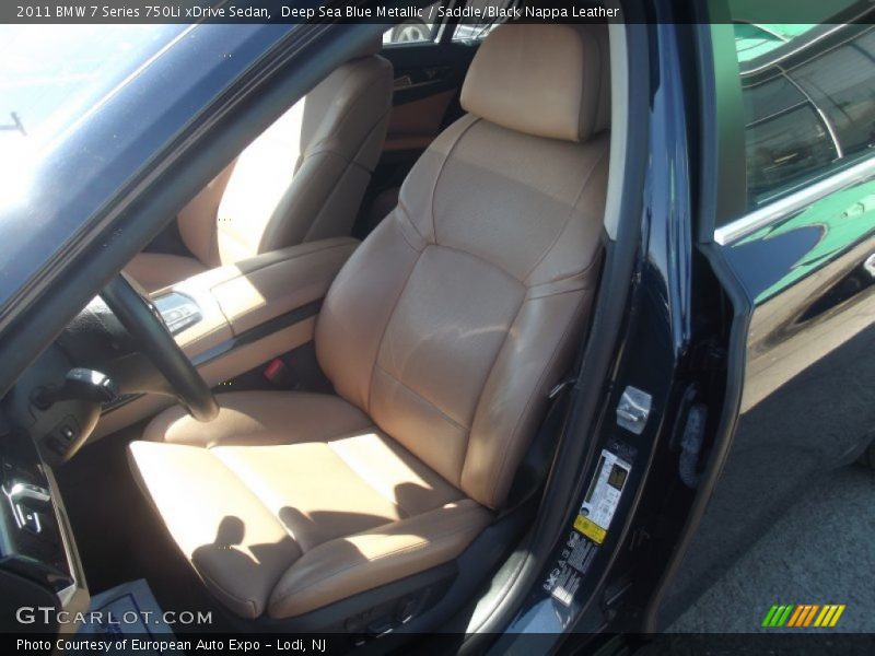 Deep Sea Blue Metallic / Saddle/Black Nappa Leather 2011 BMW 7 Series 750Li xDrive Sedan