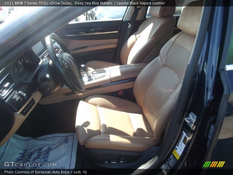 Deep Sea Blue Metallic / Saddle/Black Nappa Leather 2011 BMW 7 Series 750Li xDrive Sedan