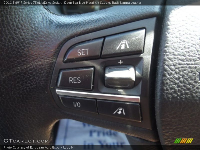 Deep Sea Blue Metallic / Saddle/Black Nappa Leather 2011 BMW 7 Series 750Li xDrive Sedan