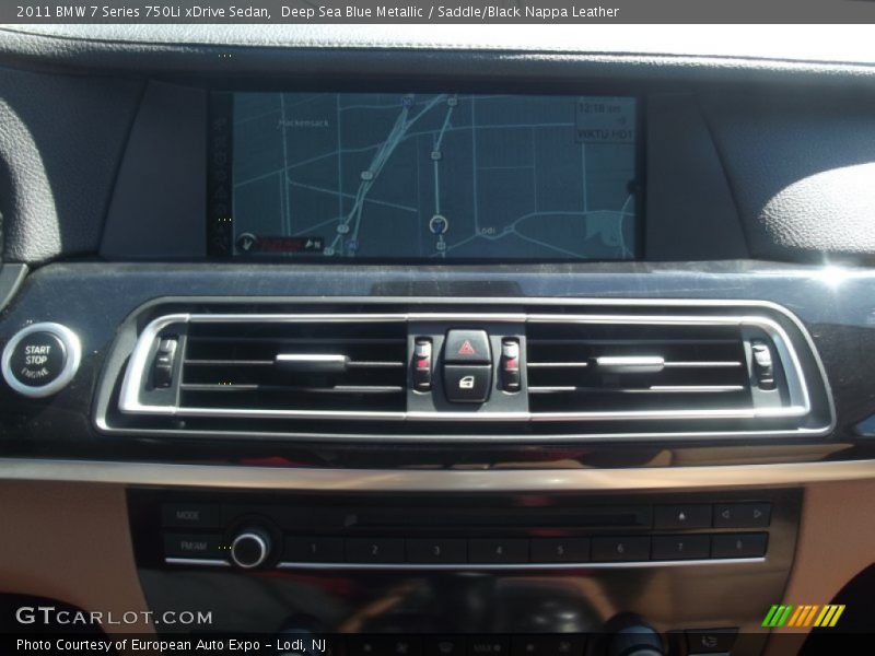 Deep Sea Blue Metallic / Saddle/Black Nappa Leather 2011 BMW 7 Series 750Li xDrive Sedan