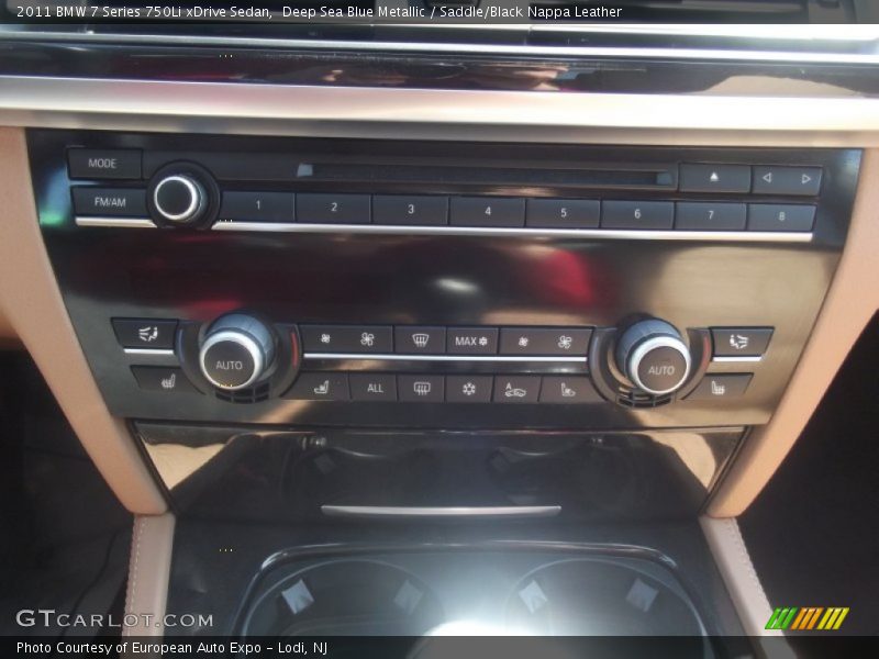 Deep Sea Blue Metallic / Saddle/Black Nappa Leather 2011 BMW 7 Series 750Li xDrive Sedan