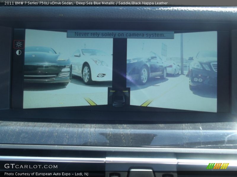 Deep Sea Blue Metallic / Saddle/Black Nappa Leather 2011 BMW 7 Series 750Li xDrive Sedan