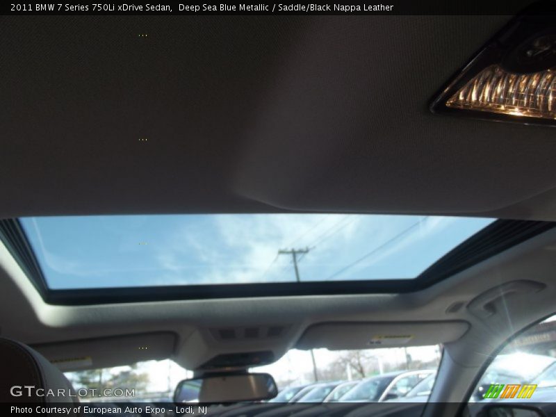 Deep Sea Blue Metallic / Saddle/Black Nappa Leather 2011 BMW 7 Series 750Li xDrive Sedan