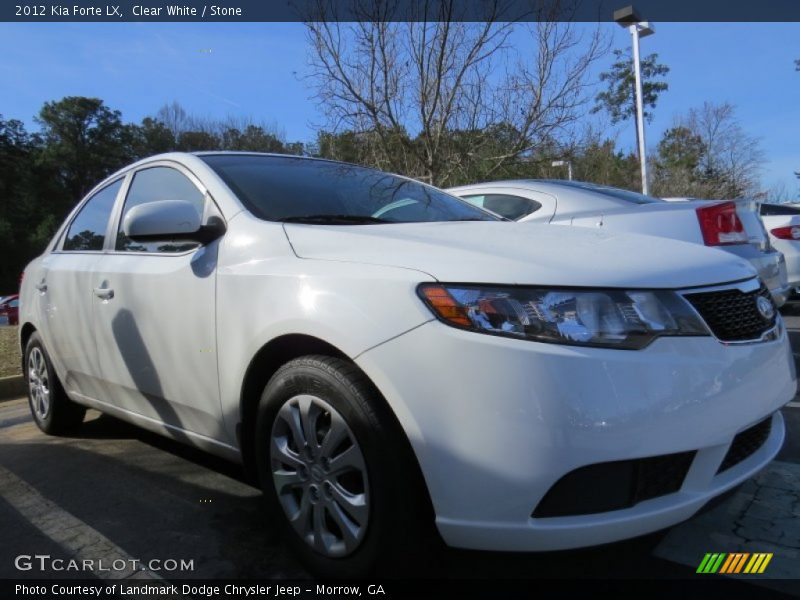 Clear White / Stone 2012 Kia Forte LX