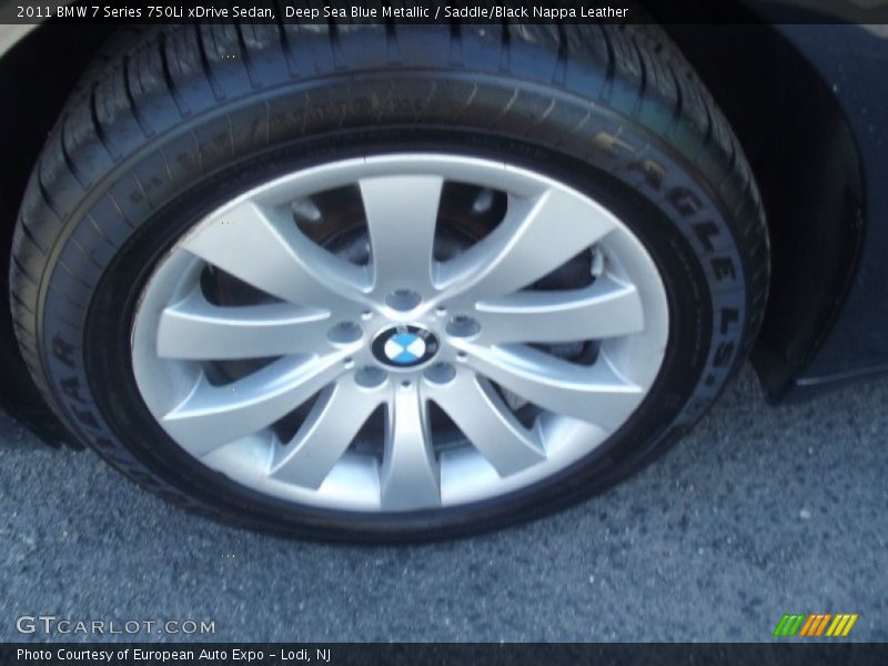 Deep Sea Blue Metallic / Saddle/Black Nappa Leather 2011 BMW 7 Series 750Li xDrive Sedan