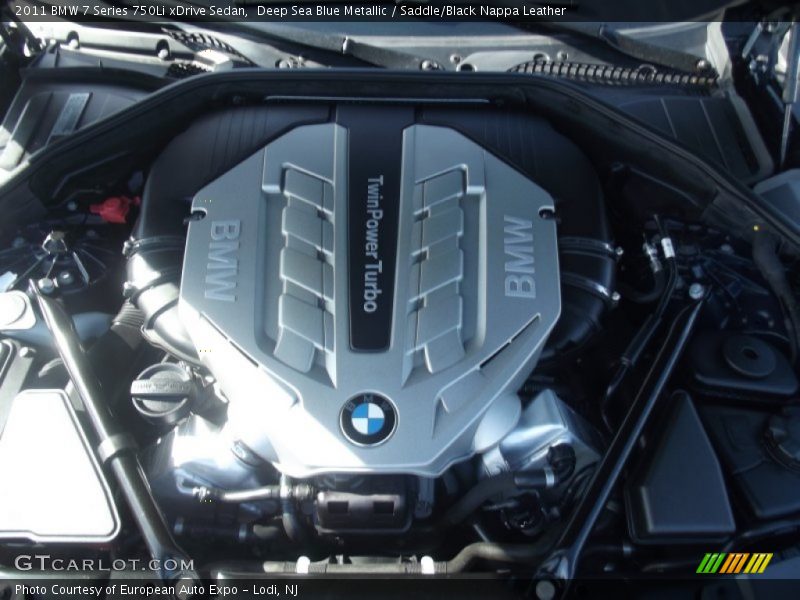 Deep Sea Blue Metallic / Saddle/Black Nappa Leather 2011 BMW 7 Series 750Li xDrive Sedan