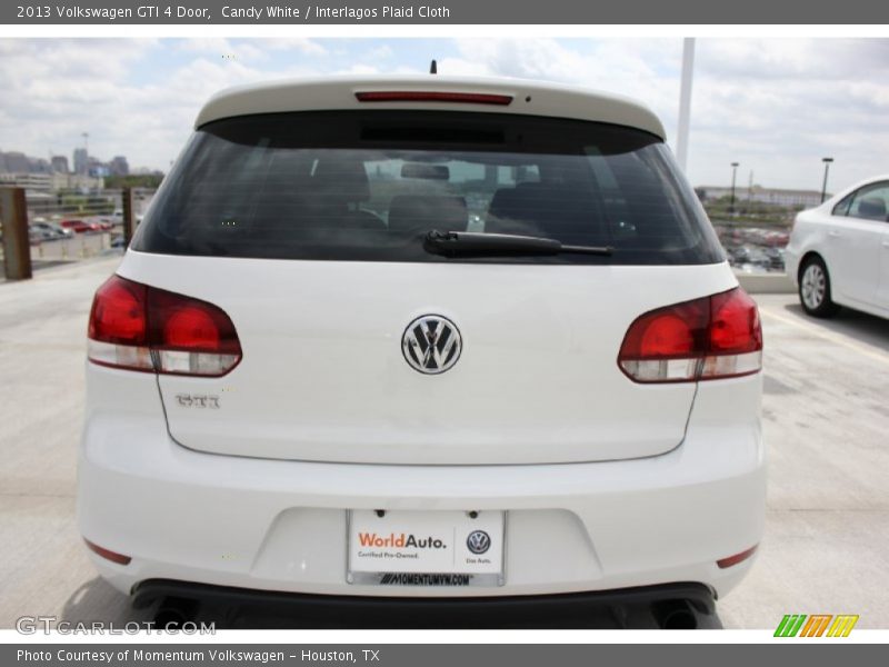 Candy White / Interlagos Plaid Cloth 2013 Volkswagen GTI 4 Door