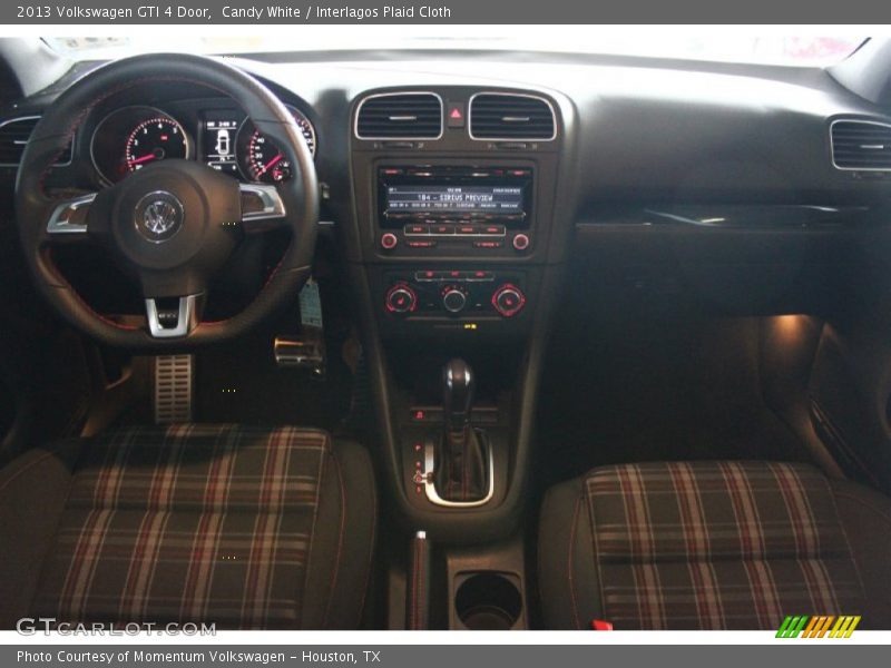 Candy White / Interlagos Plaid Cloth 2013 Volkswagen GTI 4 Door
