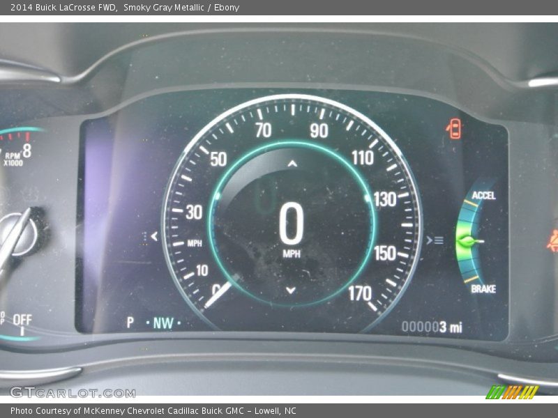 Smoky Gray Metallic / Ebony 2014 Buick LaCrosse FWD