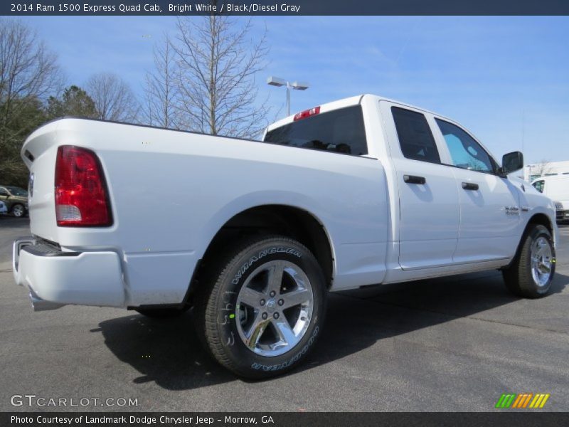 Bright White / Black/Diesel Gray 2014 Ram 1500 Express Quad Cab