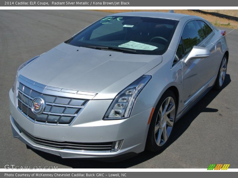 Radiant Silver Metallic / Kona Brown/Jet Black 2014 Cadillac ELR Coupe