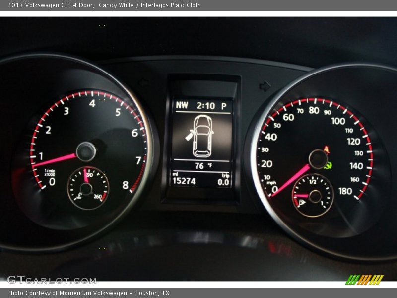 Candy White / Interlagos Plaid Cloth 2013 Volkswagen GTI 4 Door