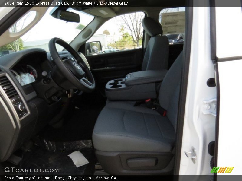 Bright White / Black/Diesel Gray 2014 Ram 1500 Express Quad Cab