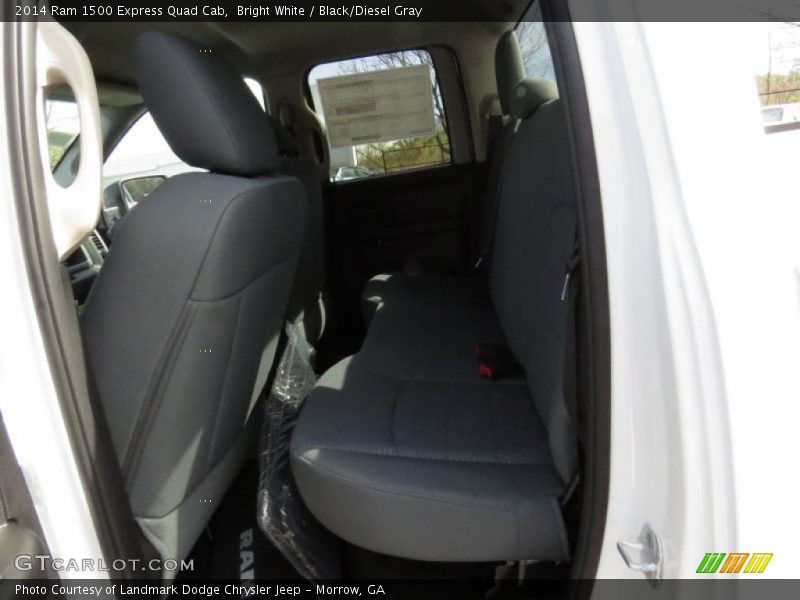 Bright White / Black/Diesel Gray 2014 Ram 1500 Express Quad Cab