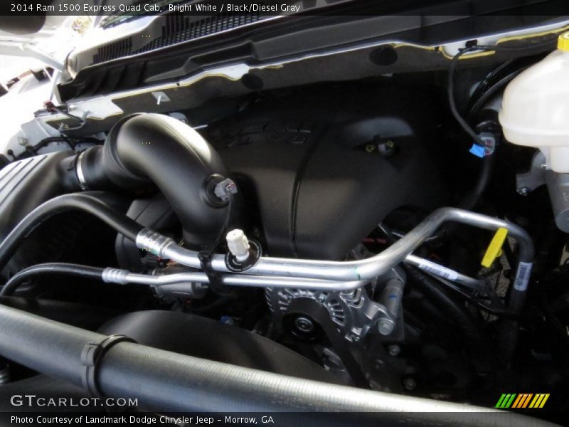 Bright White / Black/Diesel Gray 2014 Ram 1500 Express Quad Cab