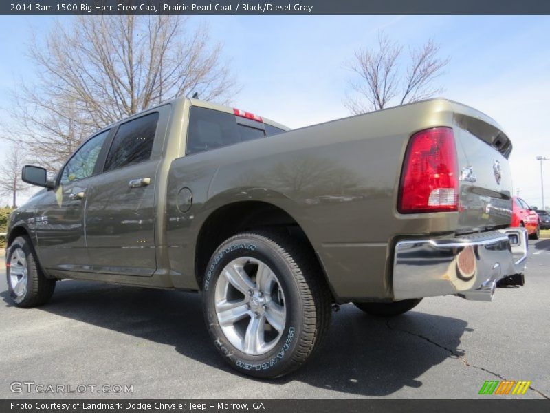 Prairie Pearl Coat / Black/Diesel Gray 2014 Ram 1500 Big Horn Crew Cab