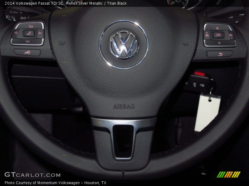 Reflex Silver Metallic / Titan Black 2014 Volkswagen Passat TDI SE