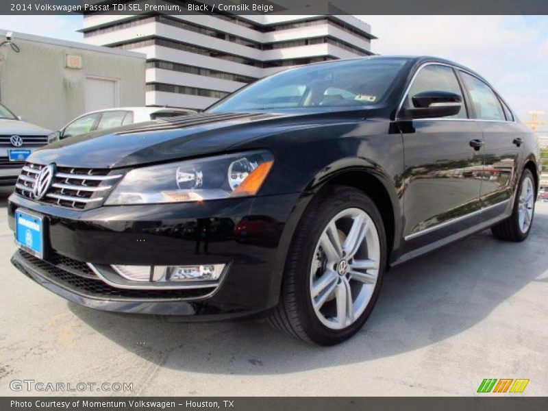 Black / Cornsilk Beige 2014 Volkswagen Passat TDI SEL Premium